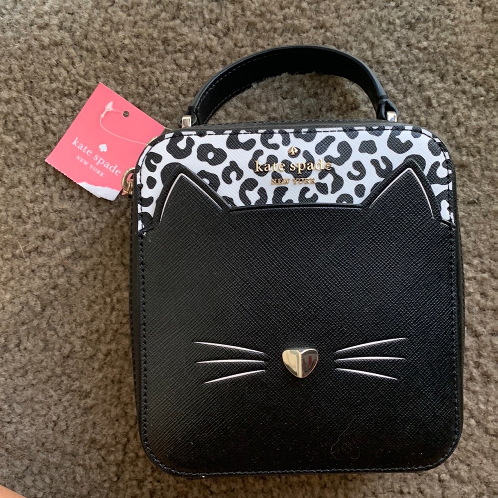 Kate Spade New York Meow Cat Daisy Crossbody Handbag Purse